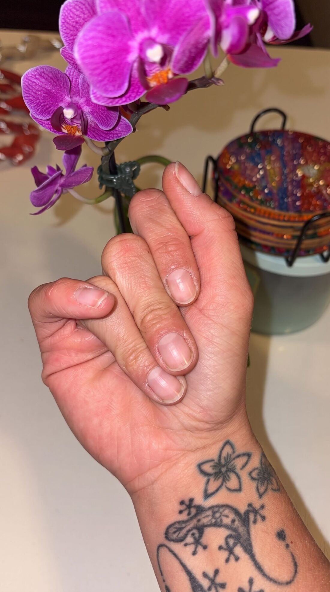 Before manicure