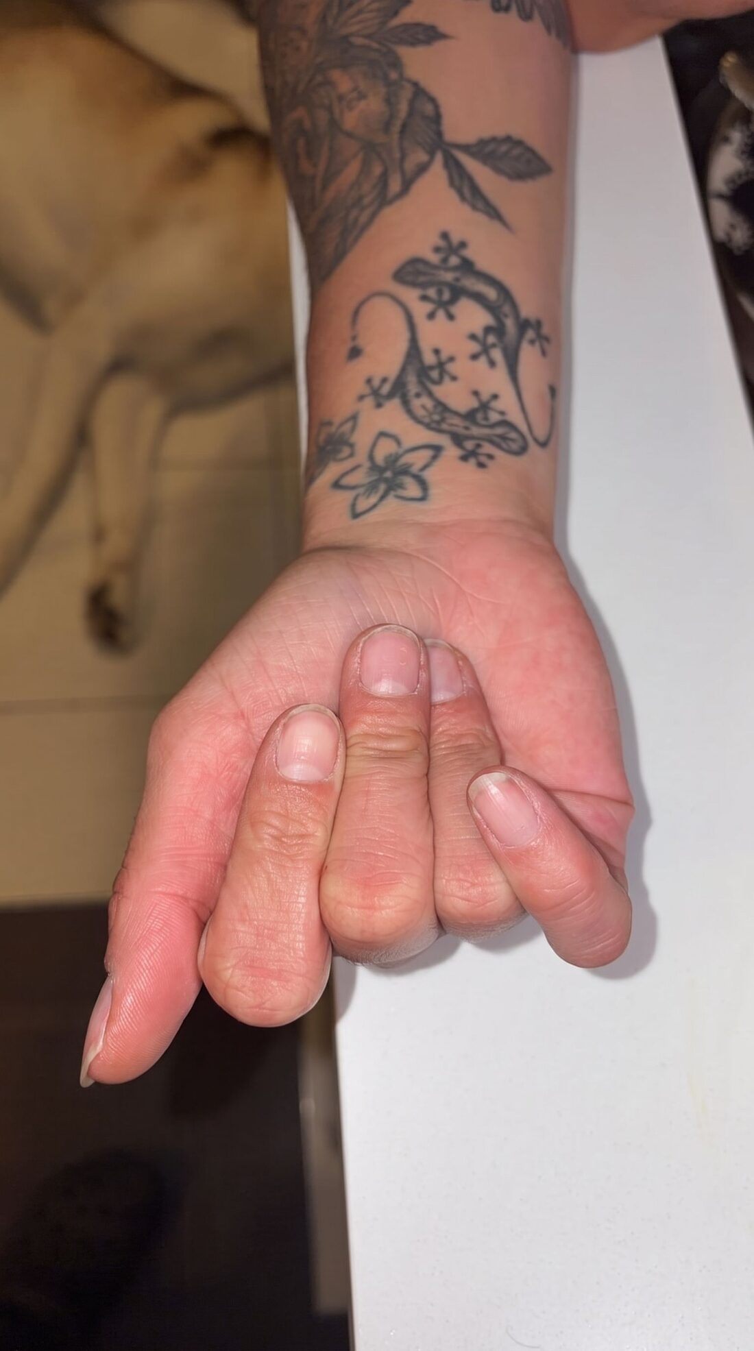 Before manicure