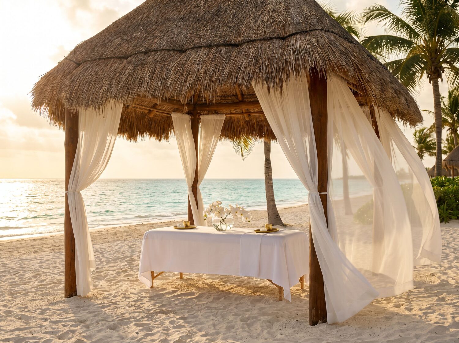Beachfront spa cabana