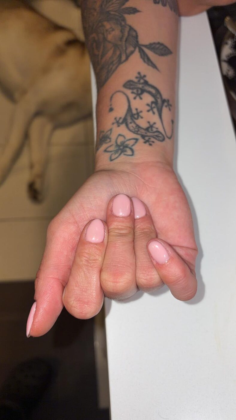 Barely-there manicure